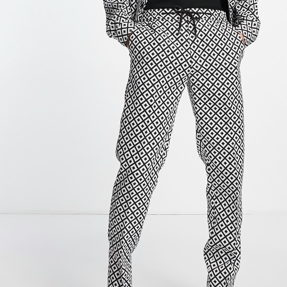 Asos White and Black Pants